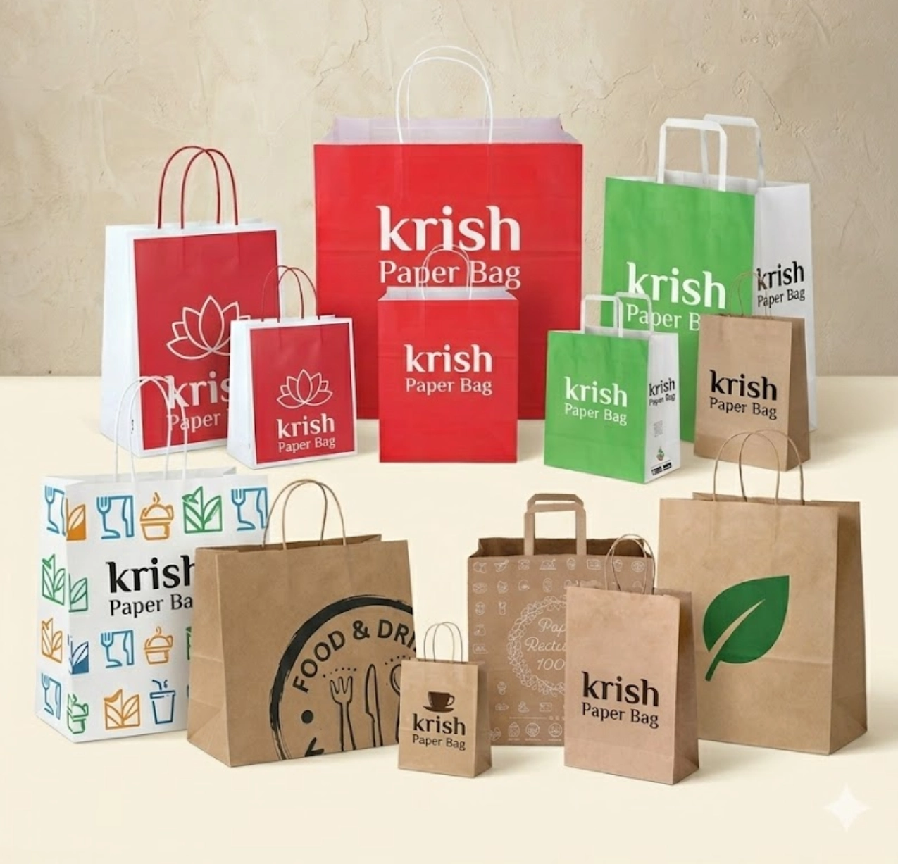 Multi-Printed Takeaway Bag
