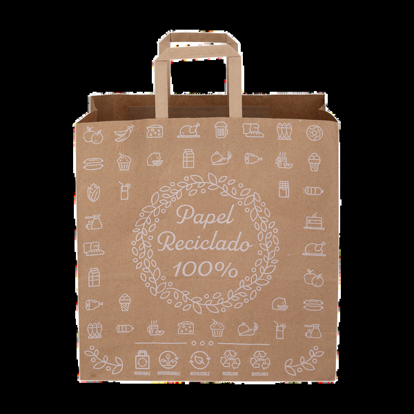 Kraft Food Bag (With Handle) — Krish Paper Bag